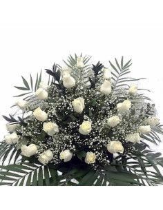 Funeral Arrangement of 25 White Roses | Mallorca