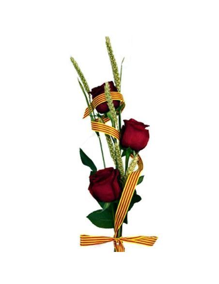 Three Sant Jordi Roses · Red Roses | Mallorca