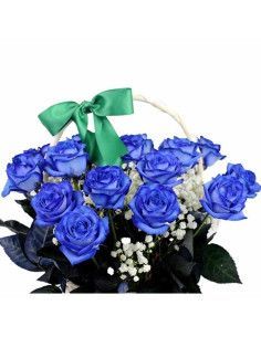Blue Roses Basket «Alejandría» | Mallorca 2