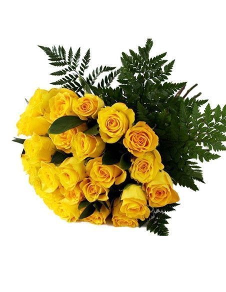 Rosas Amarillas Ramo 19 a 25 | Floristería Mallorca