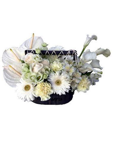 Wooden basket "Inspiration" - Florist Mallorca