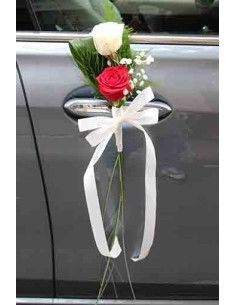 Decoración puertas coche nupcial - Floristería Mallorca 2