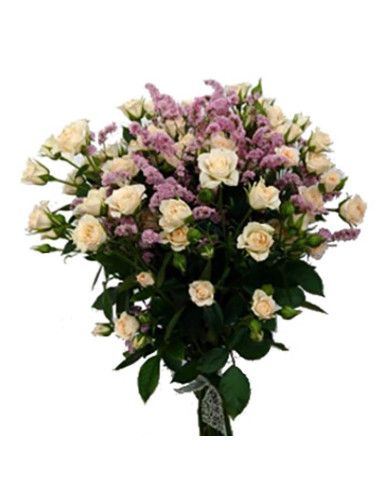 Strauß Pitimini und Statice Rosen - Mallorca Florist