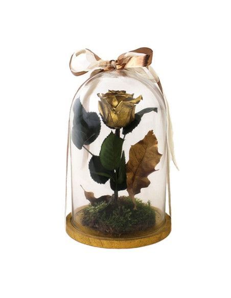 Rosa Eterna Bella y Bestia Dorada | Floristería Mallorca