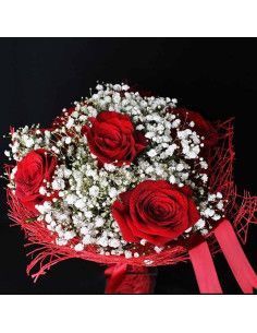 Rote Rosen und Paniculata - Mallorca Florist 2