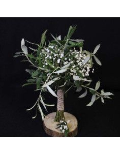 Ramo de novia de olivo y paniculata - Floristería Mallorca
