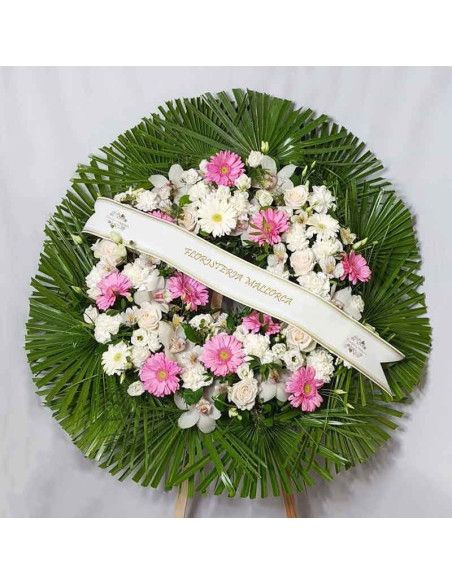 Corona fúnebre " Clara " - Floristería Mallorca