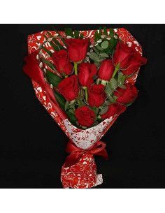 Rosenstrauß mit Herz - Mallorca Florist