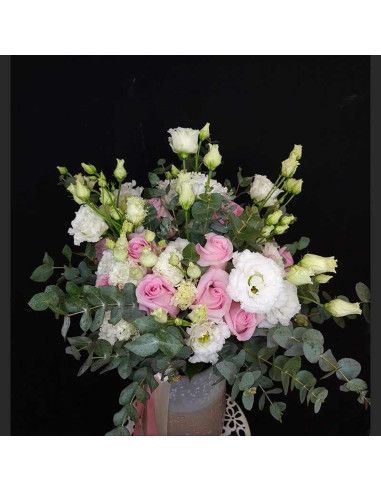 Strauß Rosen und Lisianthus "Monica" - Mallorca Florist