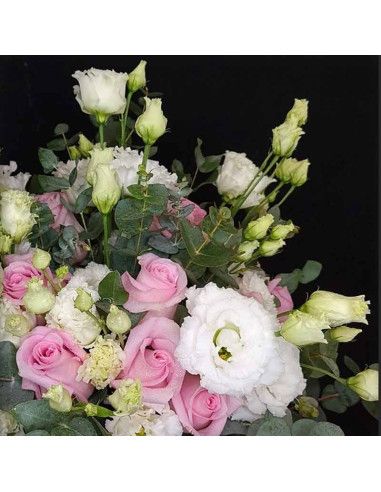 Strauß Rosen und Lisianthus "Monica" - Mallorca Florist