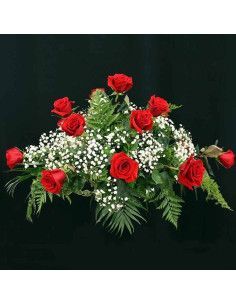 Composition de deuil de 15 roses - Floristería Mallorca
