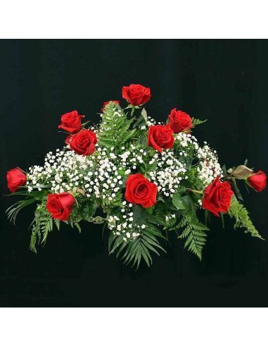 Composition de deuil de 15 roses - Floristería Mallorca