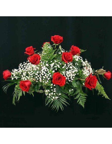 Composition de deuil de 15 roses - Floristería Mallorca