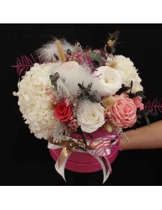 Caja de flores preservadas " Leticia" - Floristería Mallorca