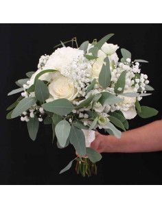 Bridal bouquet roses and hydrangeas - Florist Mallorca
