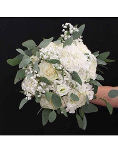 Bridal bouquet roses and hydrangeas - Florist Mallorca 2