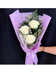 3 Weiße Rosen · Bedeutung & Mini-Strauß | Mallorca