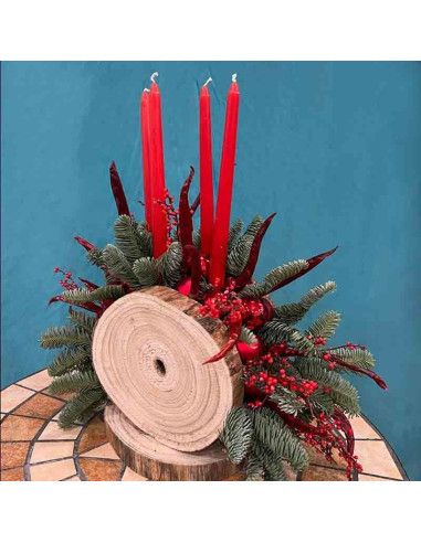 Centre de table de Noël rustique | Floristería Mallorca