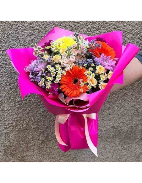 Varied bouquet of flowers "Sunset in the field" | Florist Majorca