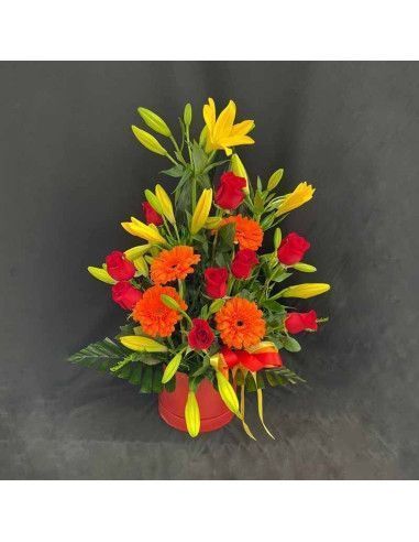 Flower box "Radiant Sun" | Mallorca Florist