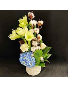 Weihnachtlicher Tafelaufsatz „Wintereleganz“ | Mallorca-Florist