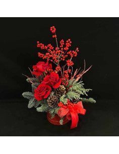 Weihnachtsarrangement „Crimson Splendor“ | Mallorca-Florist