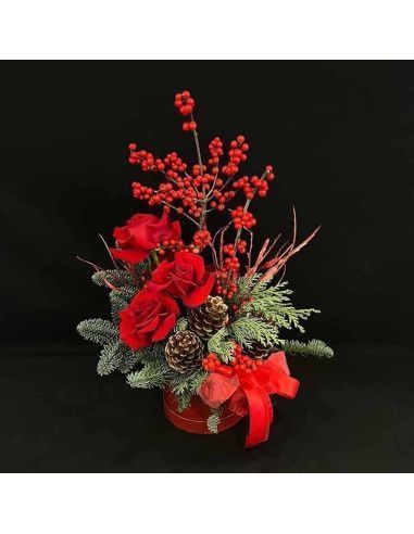 Weihnachtsarrangement „Crimson Splendor“ | Mallorca-Florist