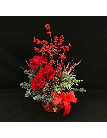 Christmas Arrangement "Crimson Splendor" | Mallorca Florist