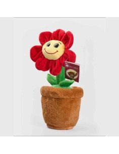 "Sonrisa Floral" - Peluche de Flor en Maceta de 30 cm | Floristería Mallorca