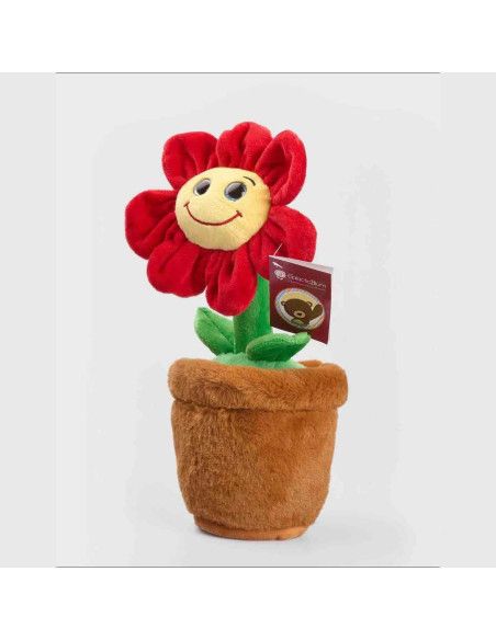 "Floral Smile" - 30 cm Potted Flower Plush Toy | Mallorca Florist