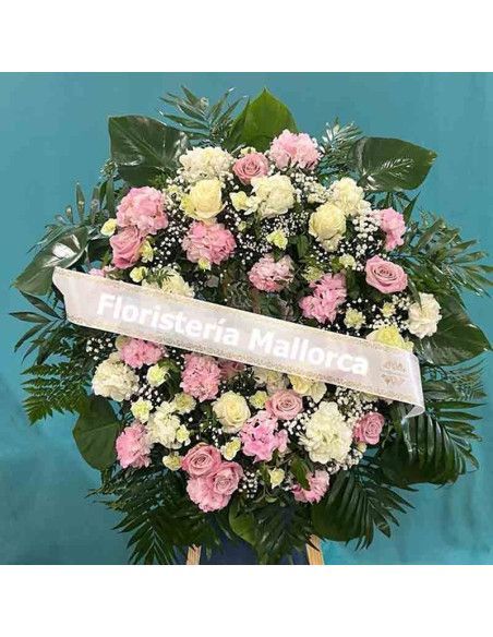 Corona Fúnebre "Recuerdos en Flor" | Floristería Mallorca