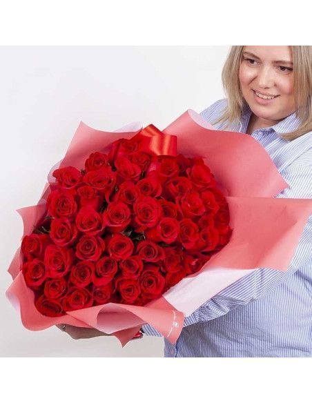 Ramo de Rosas Rojas XXL · 50 a 101 rosas | Mallorca