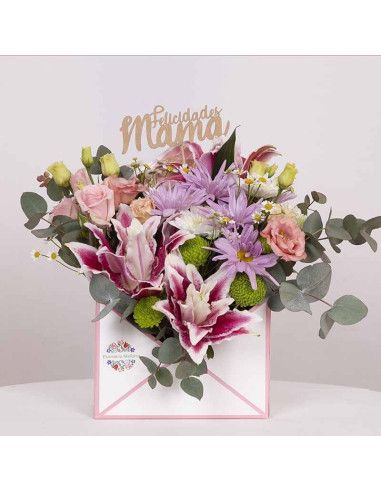 Blumenbox 'Botschaft der Liebe' für Mama | Mallorca-Florist