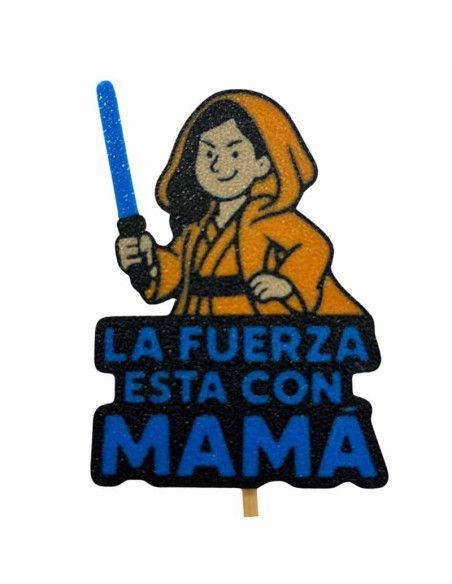 Pick 3D "La Fuerza Está con Mamá" – Exclusivo de Floristería Mallorca