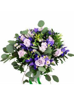 Lavender Roses & Iris Bouquet · Elegant Lilac | Mallorca