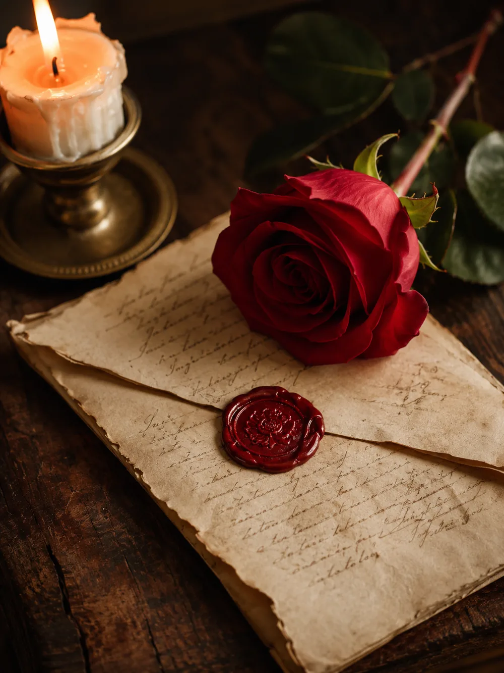Evocative illustration of the legend of Saint Valentine
