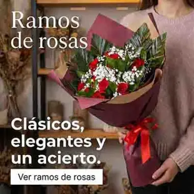 Ramos de rosas elegantes y frescas con env&iacute;o a domicilio en Palma de Mallorca